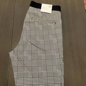 NEVER WORN BLACK AND WHITE H&M WORK PANTS